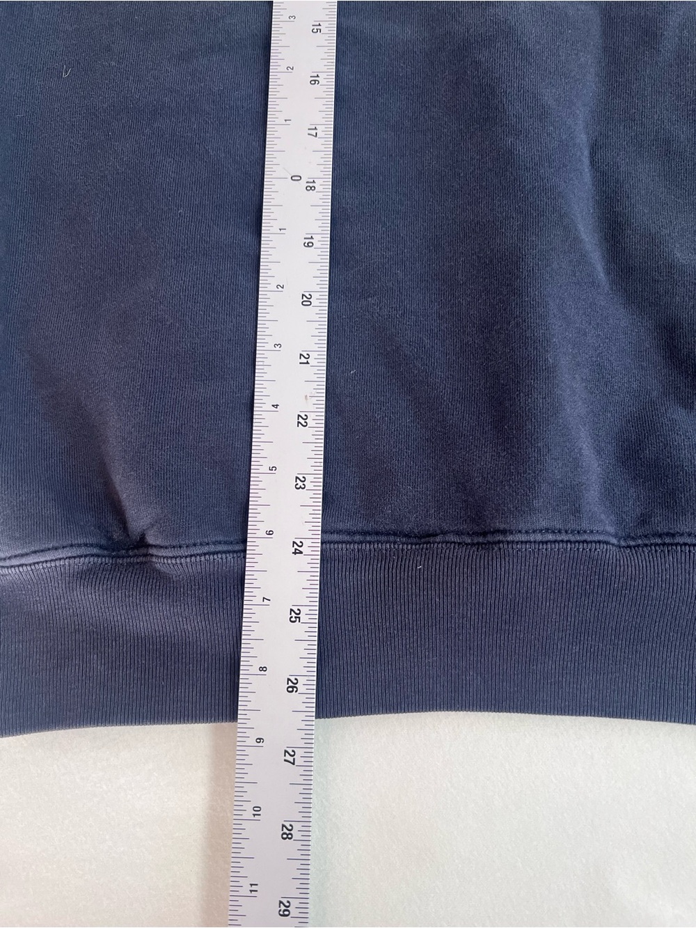 Brandy Melville Oversized Navy Blue Chicago Quarter-Zip Pullover - Picture 9 of 10